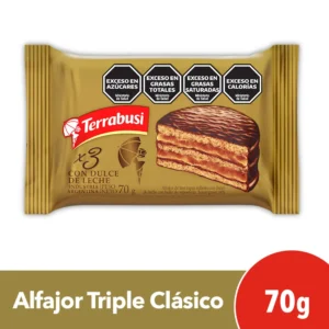 Alfajor Terrabusi Dulce de Leche Triple 70 Gr