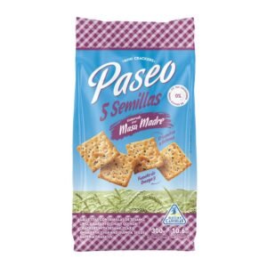 Galletitas Paseo Mini Crackers Paseo 5 Semillas 250 Gr