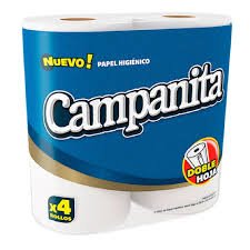 Papel Higiénico Campanita Doble Hoja 4 x 30 metros