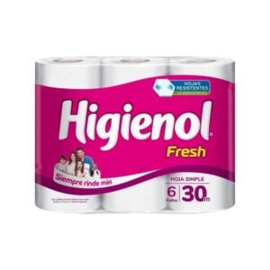 Papel Higuienico Higienol Fresh 6 x 30 m