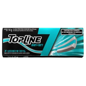 Chicle Topline 7 x-plosive Menta 14g