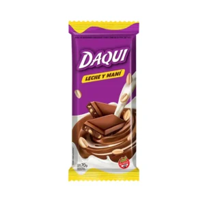 Chocolate Daqui Leche y Mani 70 Gr