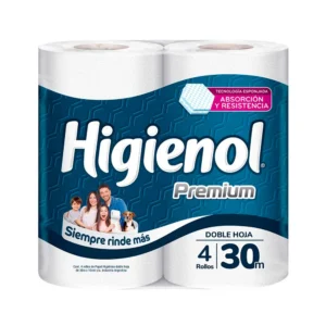 Papel Higuienico Higienol Premium 4 x 30 m