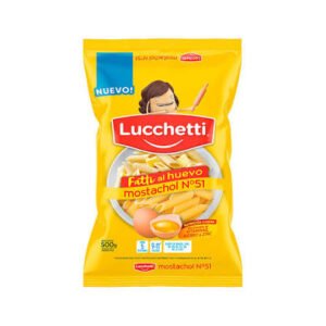 Fideos Lucchetti Mostachol N° 51 Huevo 500 Gr