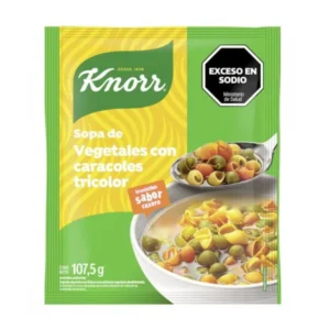 Knorr Sopa de Vegetales con Caracoles Tricolor 107,5 Gr