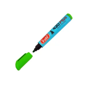 Marcador Trabi 420 Plus Tinta Al Agua Verde