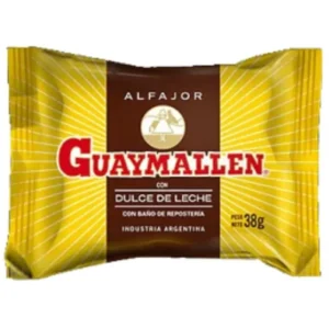 Alfajor Guaymallén Negro Dulce de Leche 38 Gr Simple
